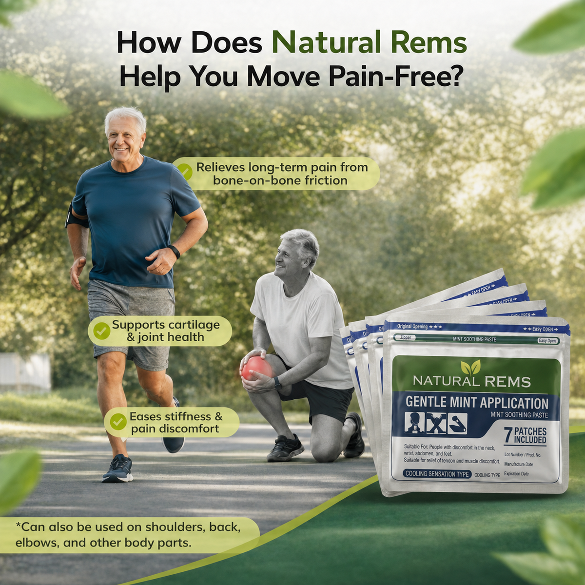 Japanase Herbal Joint Relief Patches